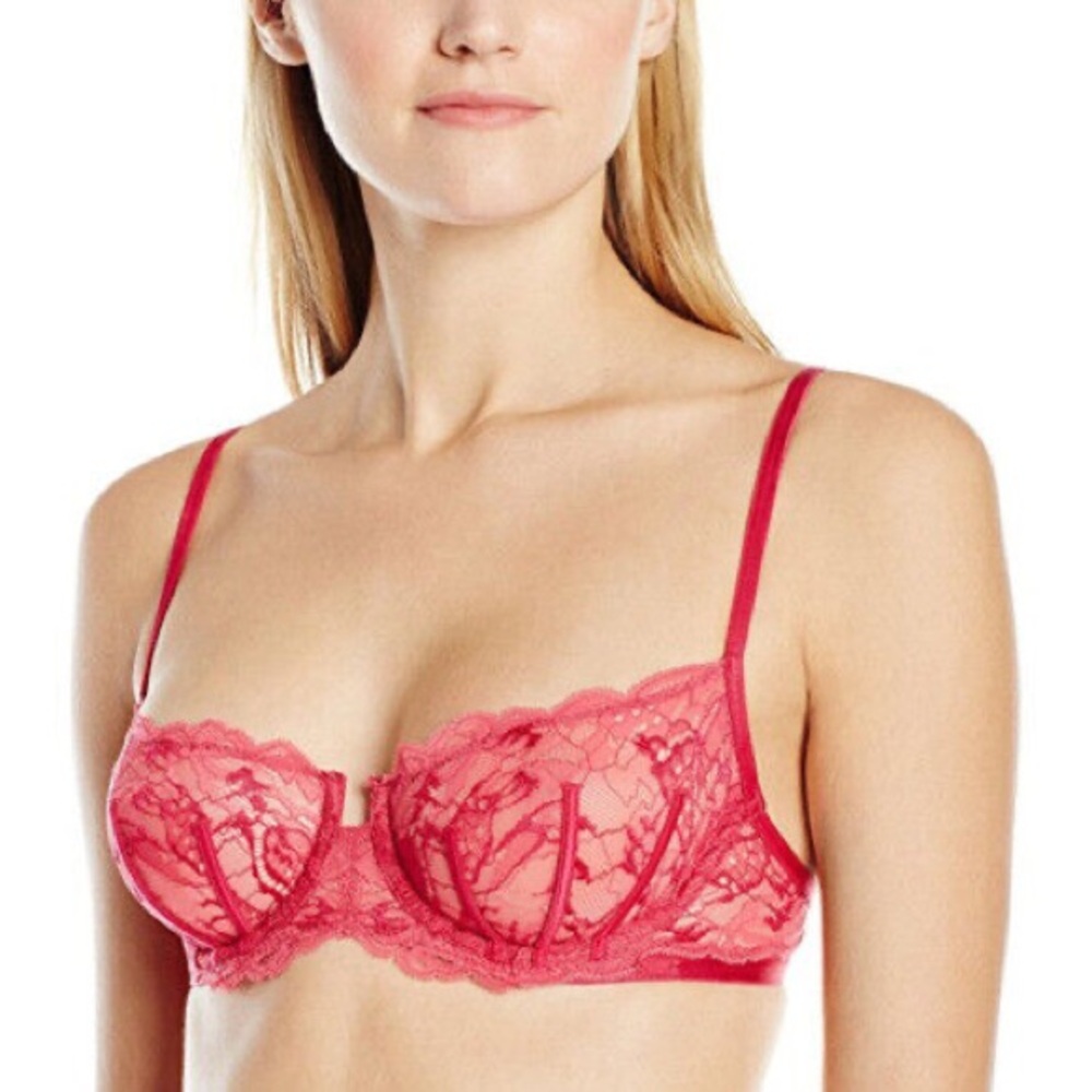 Calvin Klein “Surreal” Lace Underwire Bra Pink